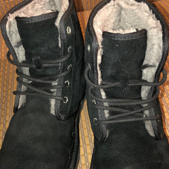 UGG Men’s Harkley Black Boots Size 11 - Picture 10 of 16